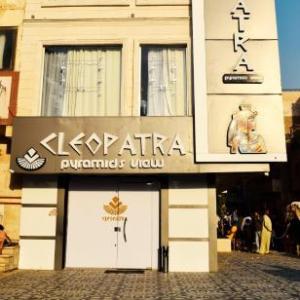 Cleopatra pyramids view 