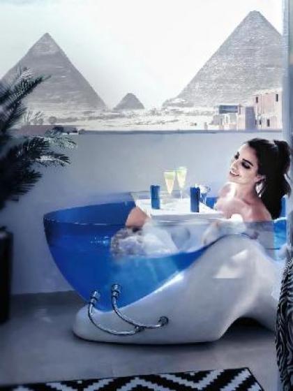 Jacuzzi pyramids view