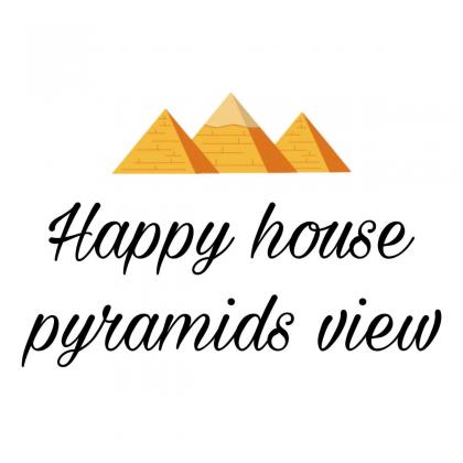 Happy house pyramids view 